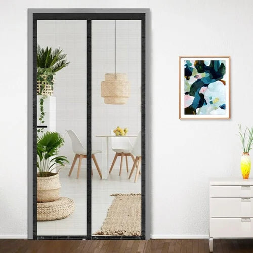 Magnetic Door Mosquito Net – Auto-Close Mesh Curtain with Velcro | Hands-Free Insect Protection for Home