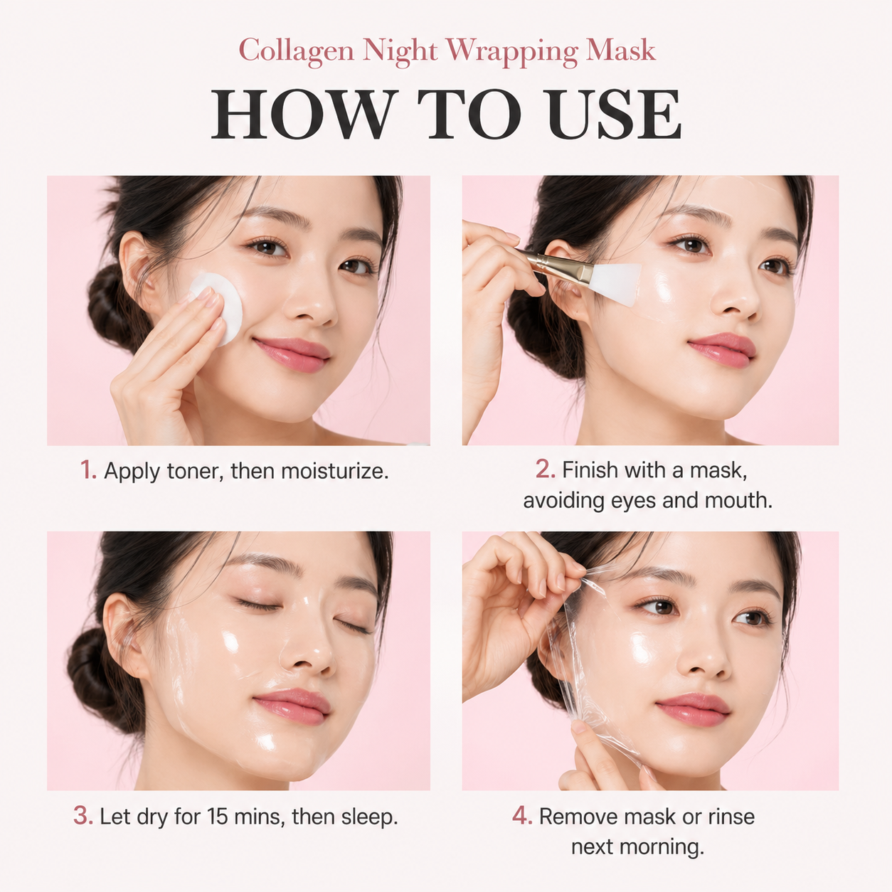 Collagen Overnight Wrapping Peel Off Facial Mask Pack of 1